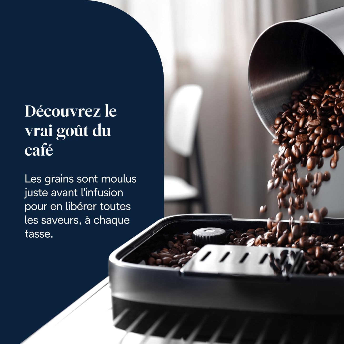 Magnifica Evo (ECAM292.81.SB)- Perfetto Machine à Café Automatique avec LatteCrema Mousseur à Lait Automatique, 7 Boissons en une Seule Touche, Commandes Soft Touch, Argent et Noir